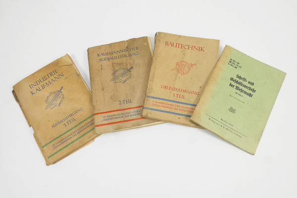 Small collection of Wehrmacht brochures and books Soldiers' letters for career advancement 1939-1942