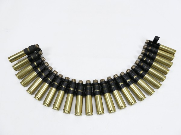 1x deco ammunition belt Cal.50 caliber .50 with 23x place cartridges / cases on belt