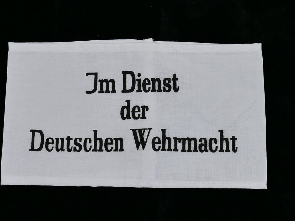Armband WK2 - In the service of the German Wehrmacht