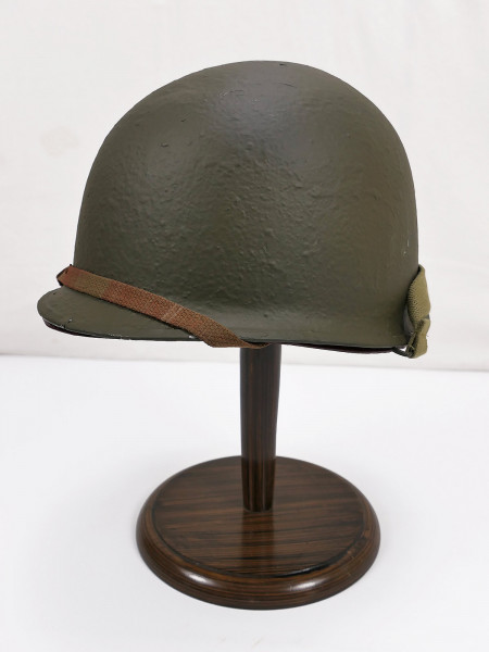 US ARMY WW2 M1 Swivel Bale Front Seam Helmet Steel Helmet with U.S. Firestone Liner