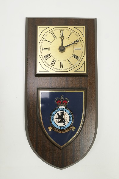 US Army commemorative plaque with clock - Give Away Award - Royal Air Force Station Gatow Airfield