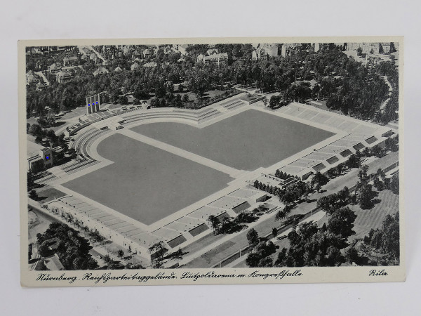 #38 Original postcard Reichsparteitag grounds Luitpoldarena with congress hall Nuremberg