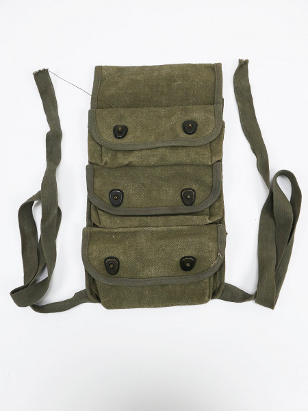 Legion Etrangere France Carrier Grenade 3-Pocket / 3er Hand Grenade Bag Indo China Vietnam