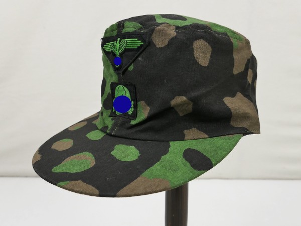 Waffen SS field cap sycamore size 57 camouflage cap with green effects