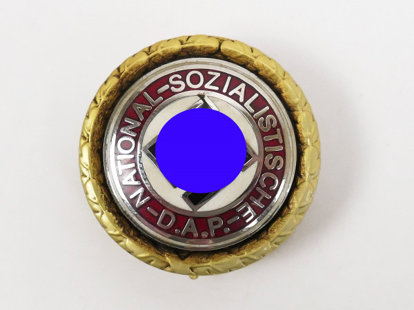 Variant Golden Badge of Honor Party Badge of the NSDAP Party on pin 3cm