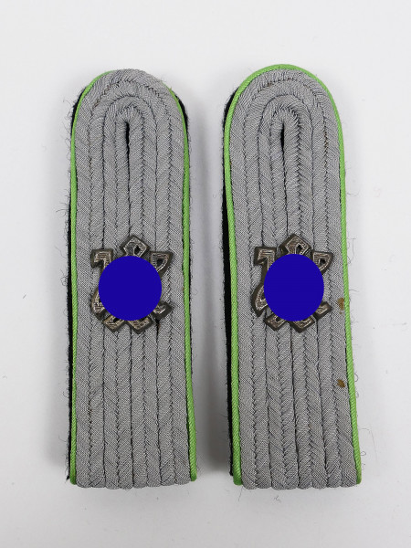 Single pair of epaulettes Waffen SS LAH Leibstandarte Panzergrenadier with metal overlays