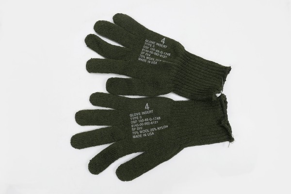 US ARMY Glove Insert TYPE II wool olive / Size 4