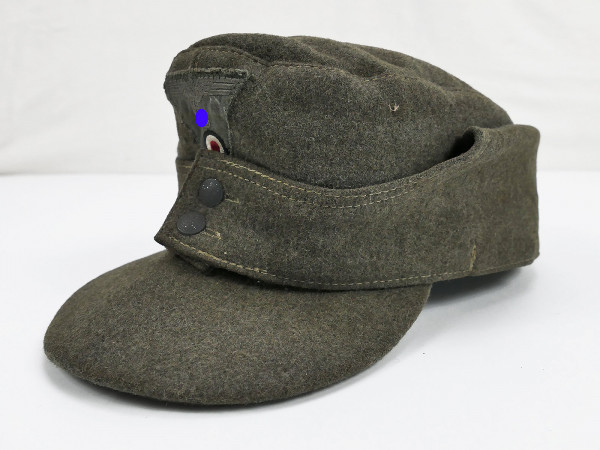 Wehrmacht M43 field cap field gray wool cloth with trapeze effects size 58 with RBNr.