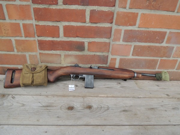 US Army M1 Carbine antique decoration model film gun with magazine Muzzle Cover magazine pouch