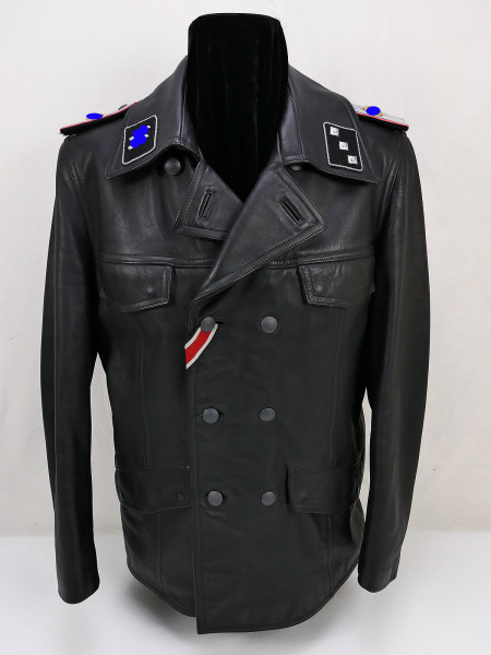 Waffen SS Panzer Untersturmführer tank jacket leather jacket Leibstandarte LAH