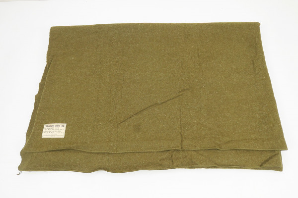 1944 Original US ARMY WW2 Wool Virgin Blanket OD Wool Blanket Camp Blanket