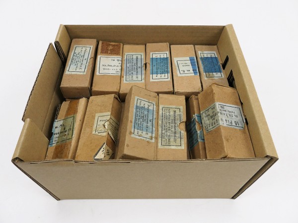 Wehrmacht ammunition box cartridges packing box empty for 16x pistol cartridges 08