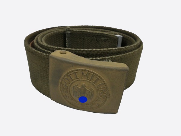 Antique DAK Afrikakorps tropical belt with belt buckle Army / Web belt belt belt 115cm