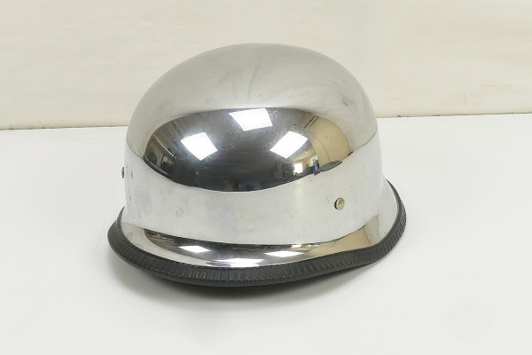 TYP M35 Helmet chrome-plated Biker Scooter Helmet - XL 61/62cm