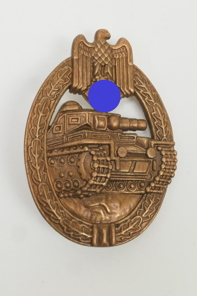 Wehrmacht armored combat badge in bronze level