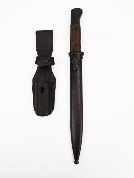 Original K98 bayonet M84/98 / sidearm with scabbard and belt clip (RBNr.)