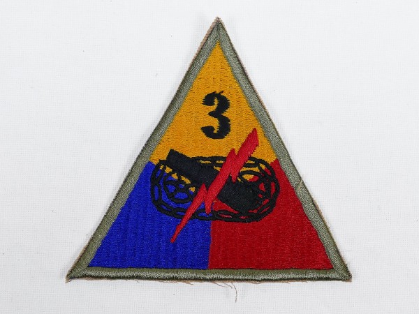 US ARMY WW2 Patch Sleeve Badge 3rd Armored Division Panzer Division