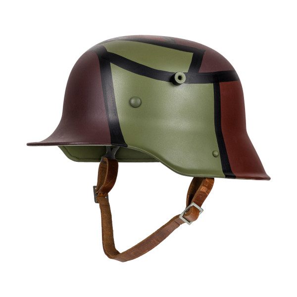 WK1 M16 mimicry steel helmet camouflage helmet with inner lining and chin strap - with size selection