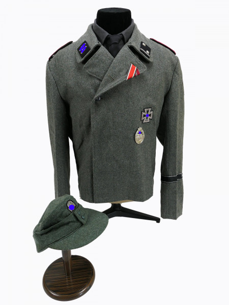 Waffen SS uniform ensemble assault gun jacket field blouse field cap shirt assault gun WIKING