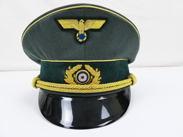 Wehrmacht peaked cap General Heer Gr.57 gabardine with embroidered effects -small defects-