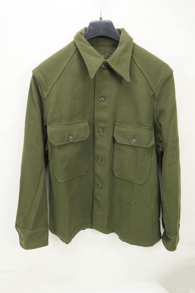 US Army Cold Weather Field Shirt Wool 108 Field Shirt 1953 - Large