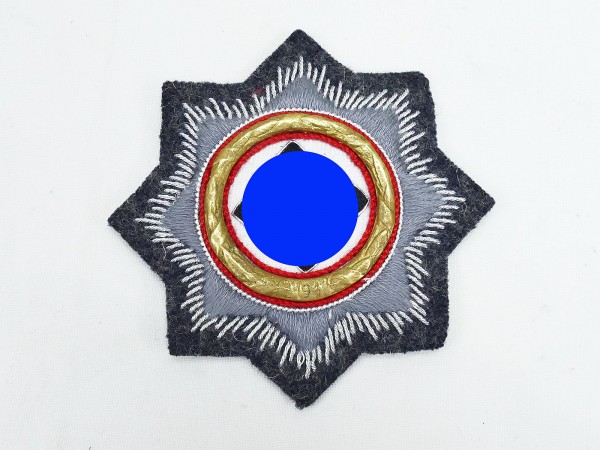 German Cross in gold fabric version for the Luftwaffe (blue-gray)