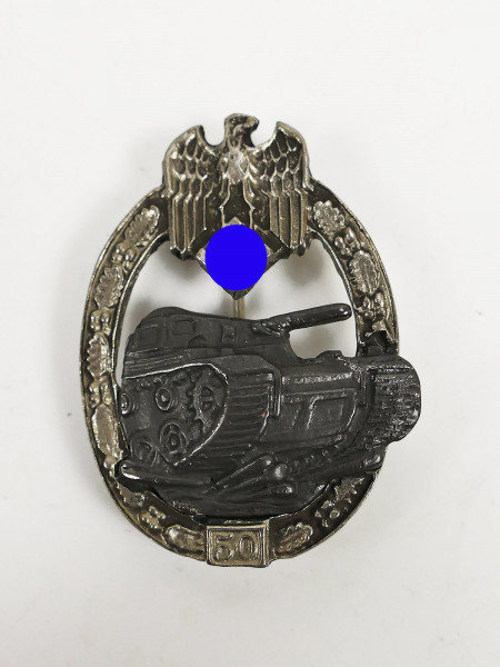 Wehrmacht Panzerkampfabzeichen Heer with mission number 50