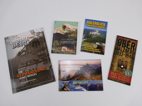 5x book / brochure local guide - Obersalzberg Hitler's mountain Eagle's Nest Bunker History