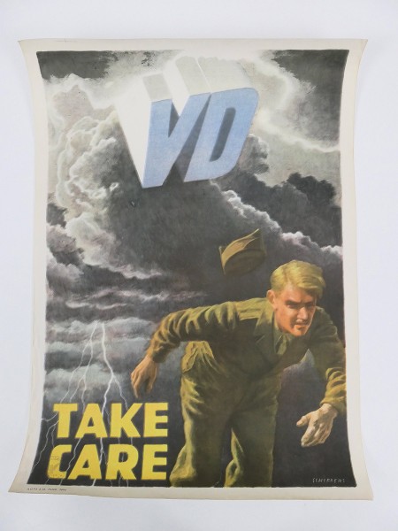 #06 WW2 Military Poster Poster US Army Barracks VD Venereal Disease venereal disease