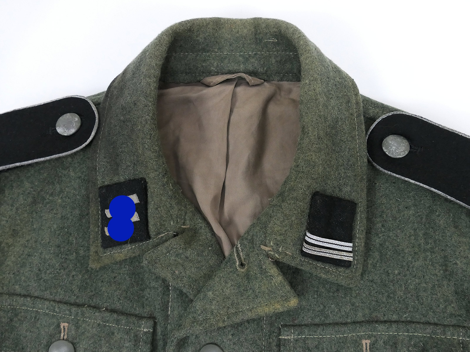 Waffen SS M42 field blouse two-hole uniform Rottenführer unique piece ...