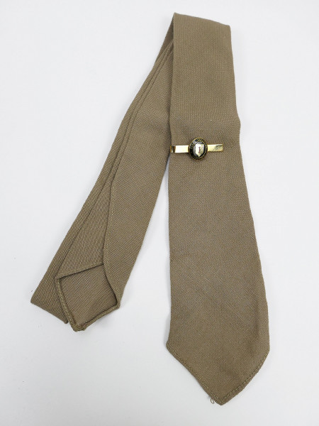 US WW2 GI Khaki Neck Tie - tie uniform shirt tie with pin BIG RED ONE Infantry