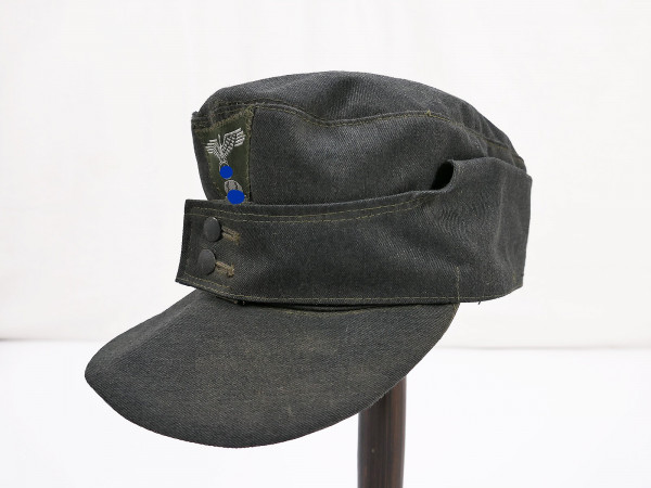 Waffen SS M43 field cap gray light gabardine cloth with trapeze effects size 58