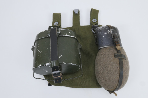 Set Wehrmacht DAK Afrika Korps haversack cooking utensils straps canteen