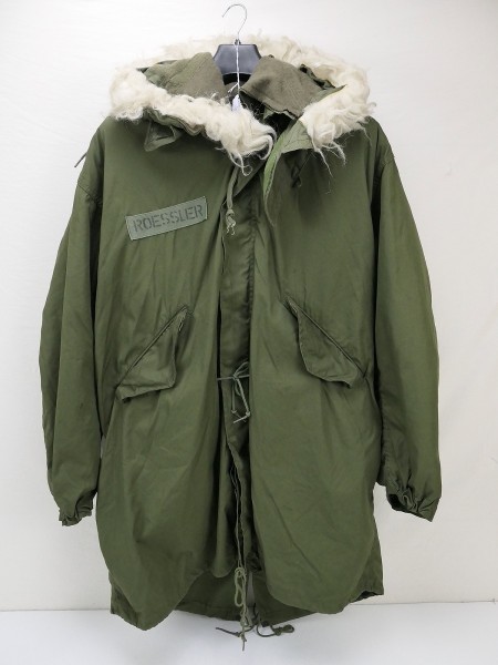 US Army Parka M-1965 Extreme Cold Weather + Lining Liner + Fur Hood olive Medium