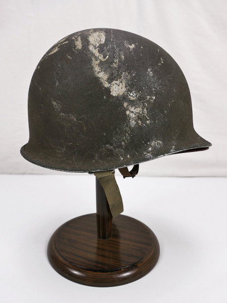 US ARMY WW2 M1 Fixed Bale Front Seam Helmet Steel Helmet Winter with U.S. Firestone Liner
