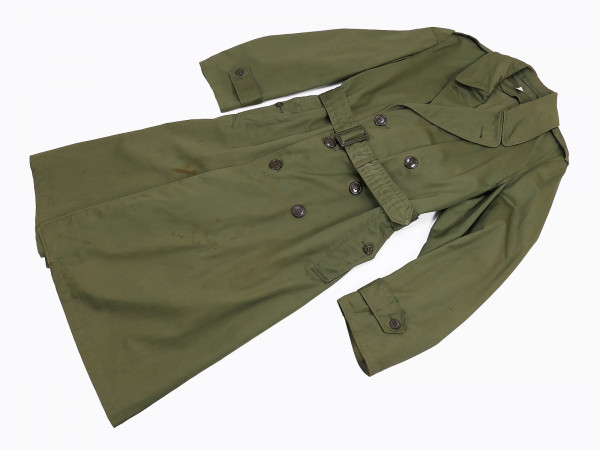 Original US Overcoat Cotton OG107 Coat Trench Coat 1953 Size Small Korea War 50s
