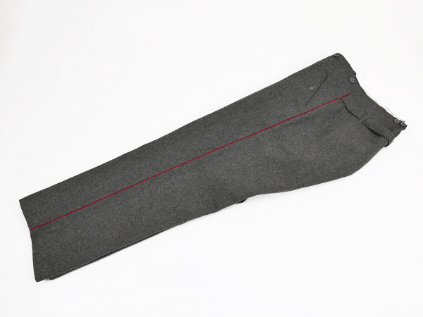 Single piece - WK1 Old Army M1907/10 field trousers stone gray with red piping uniform trousers 52-54