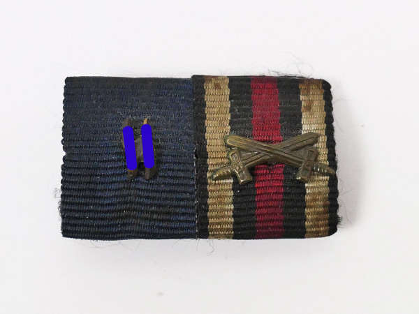 Original field clasp ribbon clasp 2er SS service award with runes and EKF with swords