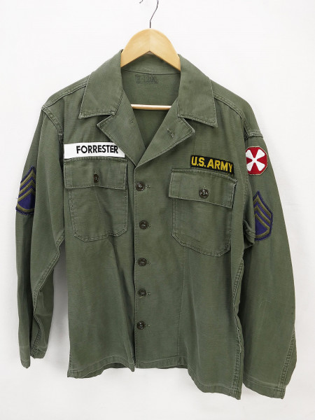 Vintage US Army Shirt Utility Cotton 1st Pattern Field Shirt 1950's Korean War