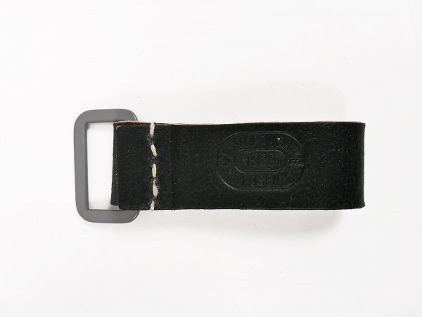 Wehrmacht leather belt loop black leather loop for carrying frame Y-strap A-frame