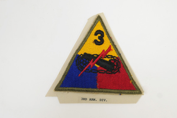 US ARMY WW2 Patch Sleeve Badge 3nd Armored Division Panzer Division 1941-1947
