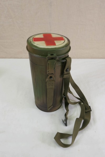 DAK South Front Gas Mask Can Camouflage Red Cross Paramedic Protective Mask Can with Strapping #1