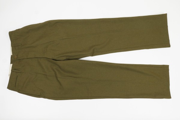 US M37 Mustard Field Trousers Field Wool Original 1945 - W38 L31