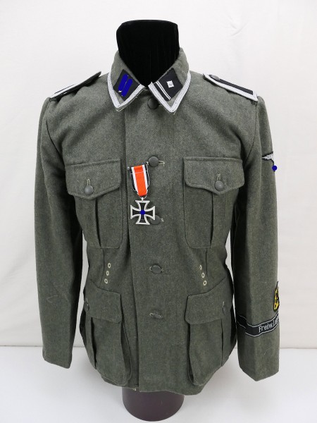 Weapons SS M40 field blouse uniform Volunteer Legion Flanders from museum liquidation