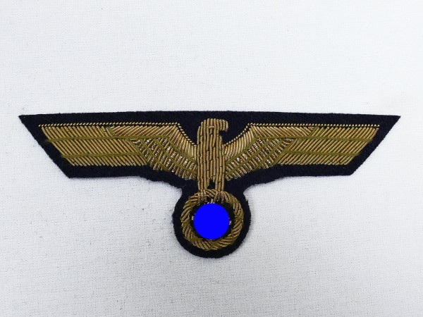 Navy Breast Eagle Vintage Antique Gold Thread Embroidered Officer Uniform