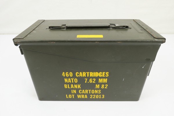 US Ammo Box 7.62mm Maneuver Ammunition 460 Cartridges Ammunition Box