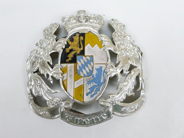 Ornament for helmet Pickelhaube General Bavaria coat of arms spare part emblem