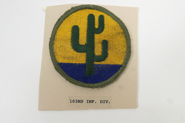 Original US ARMY WW2 Infantry Division Insignia Patch - 103rd Infantry