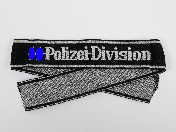 SS Police Division woven sleeve band