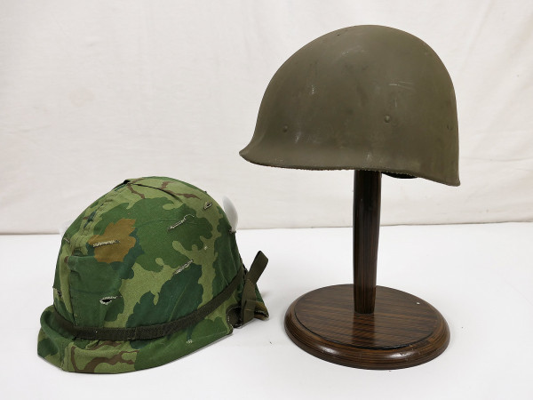 TOP Original US VIETNAM M1 steel helmet + liner + Mitchell helmet camouflage cover Top! from collection